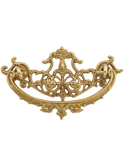 Forged Brass American Oak Bail Pull in Un-Lacquered Brass.